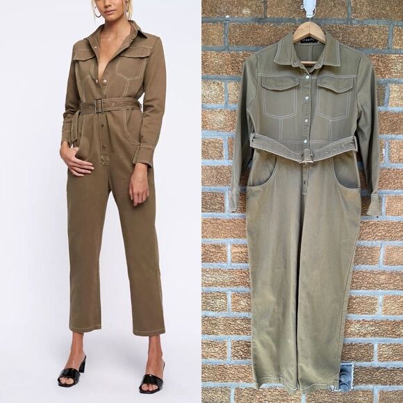 Lioness Jumpsuit  “Williamsburg” Coveralls Belted Medium - Picture 1 of 13